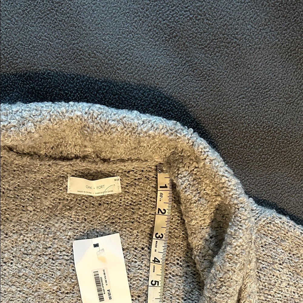 Cozy Gray Knit Cardigan - Picture 7 of 10